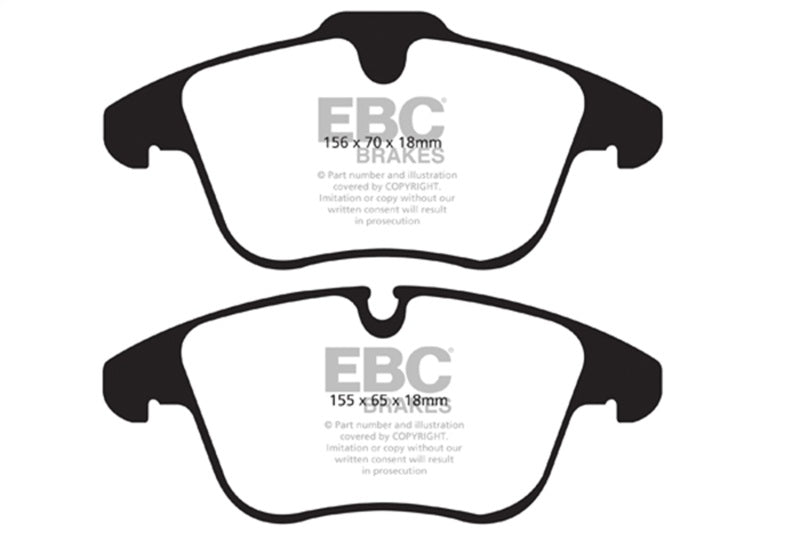 EBC Greenstuff Front Brake Pads | 2016-2018 Volvo S60 2.0L Turbo