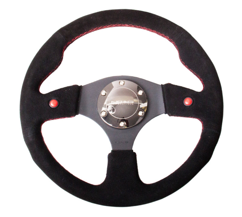 NRG DUAL BUTTON STEERING WHEEL SUEDE