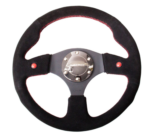 NRG DUAL BUTTON STEERING WHEEL SUEDE