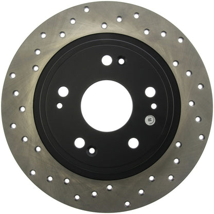 Stoptech 128.40068R Sport Cross-Drilled Disc Brake Rotors For Honda Accord