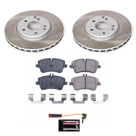 PowerStop 09-11 Mercedes-Benz SLK300 Front Semi-Coated Rotor Kit (SC6702)