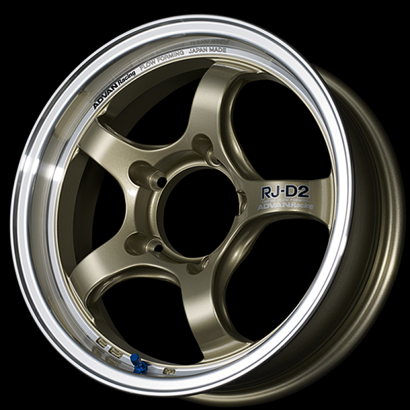 (set of 4) Advan RG-D2 Machining/Champagne Gold | 15x8" +28mm | 4x100mm Wheels