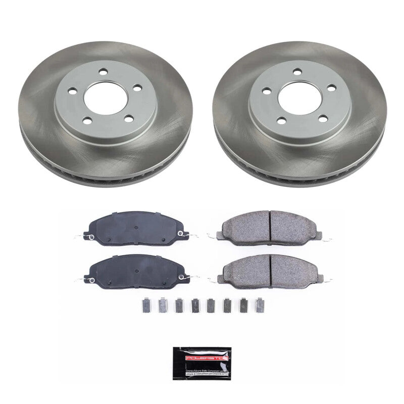 PowerStop 05-10 Ford Mustang Front Semi-Coated Rotor Kit (SC1382)