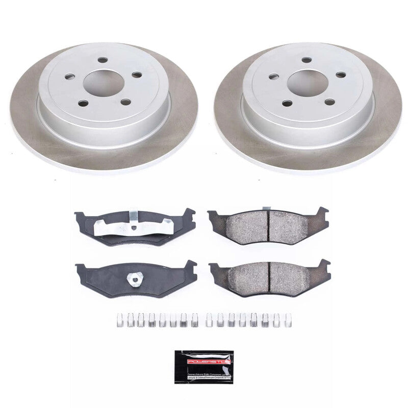 PowerStop 95-01 Plymouth Neon Rear Semi-Coated Rotor Kit (SC1687)
