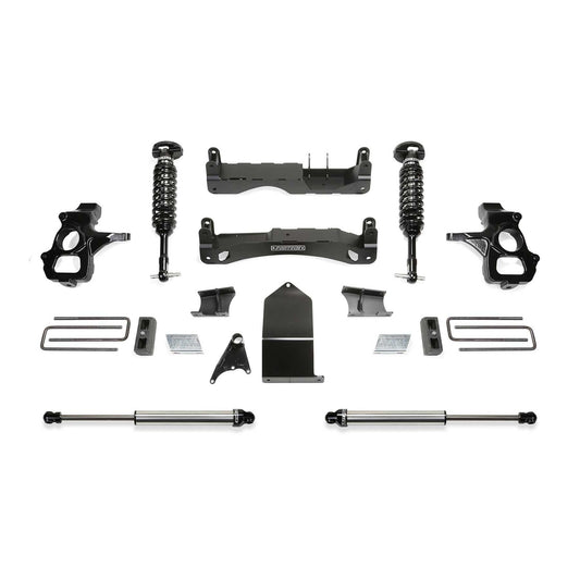 Fabtech 4" Performance System w/ Dual 2.5" & 2.25" Front OE Forged Steel Upper Control Arms | GM C/K1500 Pickup (14-18) (K1116DL)