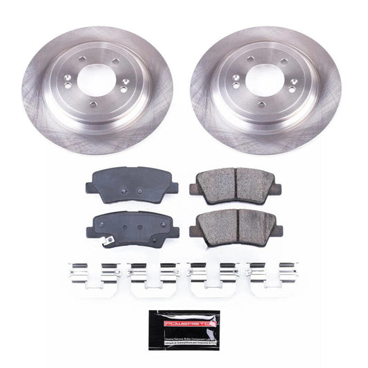 PowerStop 17-22 Kia Sportage Rear Semi-Coated Rotor Kit (SC8016)