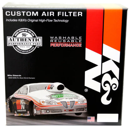 K&N 61-2000 Flow Control Custom Air Filter Assembly for Holley 2-Barrel Carburet