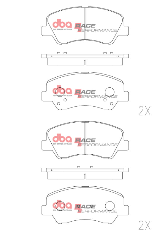 DBA Front RP Performance Brake Pads | Hyundai Accent (11-16) (DB2272RP)