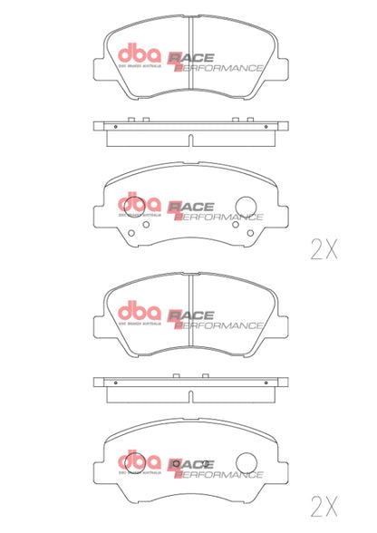 DBA Front RP Performance Brake Pads | Hyundai Accent (11-16) (DB2272RP)