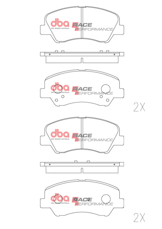 DBA Front RP Performance Brake Pads | Hyundai Accent (11-16) (DB2272RP)