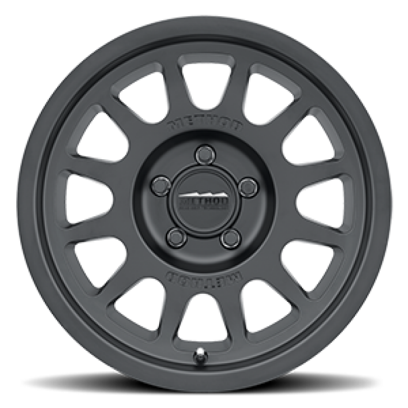 (set of 4) Method MR703 Matte Black | 16x6" +68mm | 5x130mm Wheel