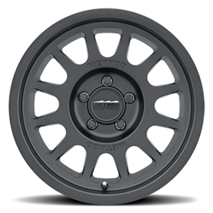 (set of 4) Method MR703 Matte Black | 16x6" +68mm | 5x130mm Wheel