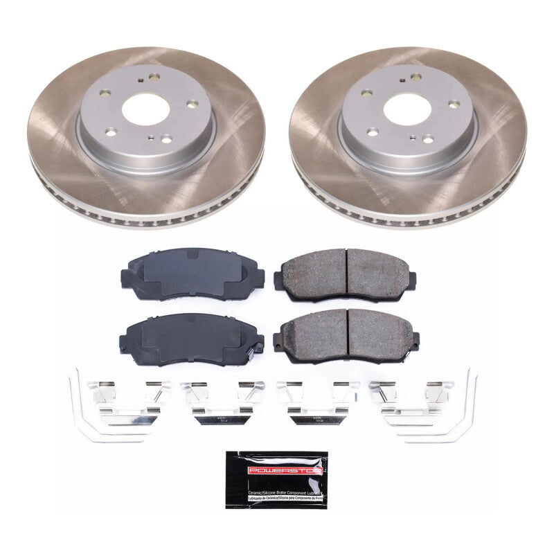 PowerStop 16-19 Subaru Legacy Front Semi-Coated Rotor Kit (SC7356)