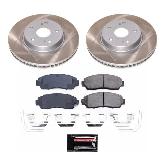 PowerStop 16-19 Subaru Legacy Front Semi-Coated Rotor Kit (SC7356)