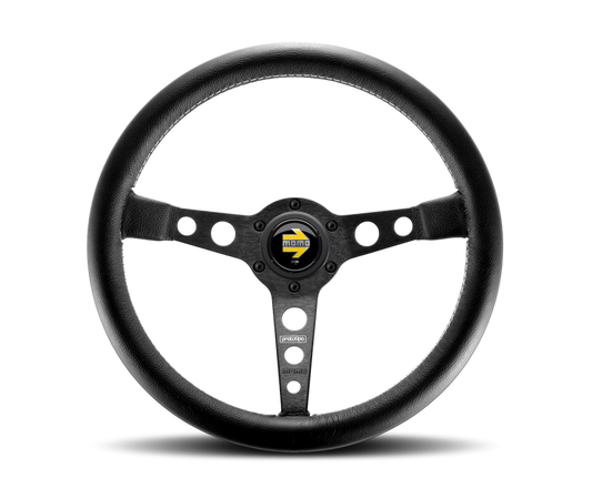 MOMO Prototipo 350mm Black Leather Steering Wheel (PRO35BK)