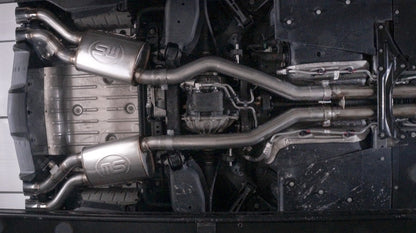 Stainless Works Catback System Resonated X-Pipe Dual-Mode Mufflers | Cadillac CTS-V Sedan (16-18) (CTSV16CB)