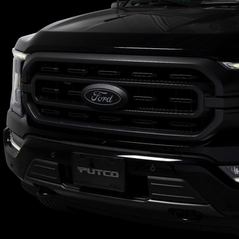 Putco 21-22 Ford F-150 Front Luminix Ford LED Emblem - w/ Camera CutOut