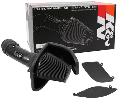 K&N 17-23 Dodge Charger/Challenger Hellcat 6.2L V8 DRYFLOW Performance Air Intake System | Dodge Charger/Challenger (17-23) (30-2553TTK)