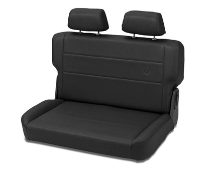 Bestop N-Tumble Seat | Jeep CJ5 55-83 Fold Vinyl Black Denim (39440-15)