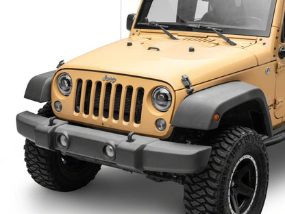 Raxiom 07-08 Jeep Wrangler JK HiOutput LED Headlights Angel Eye DRL Black (J211420)