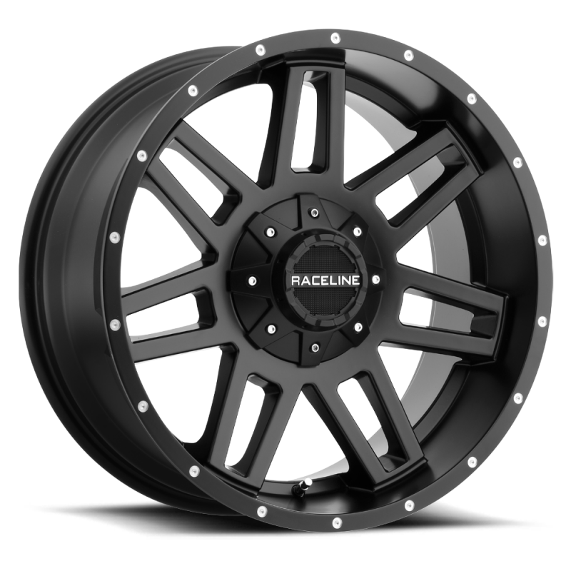 Raceline 931 Injector Satin Black | 17x9" -12mm | 6x139.7/6x135mm Wheel
