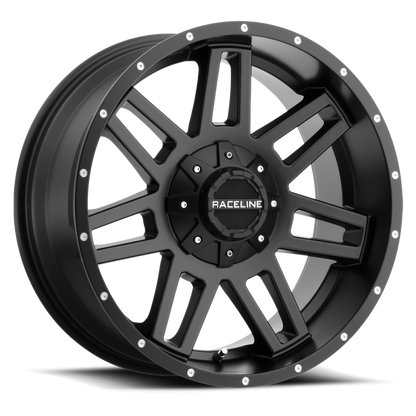 Raceline 931 Injector Satin Black | 17x9" +0mm | 6x139.7/6x135mm Wheel