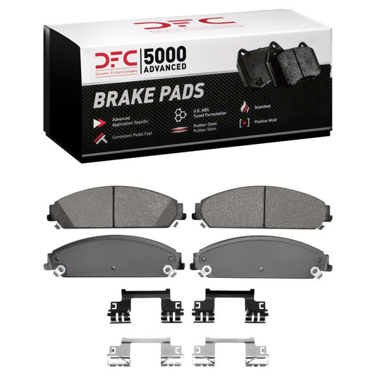 DFC Semi-Metallic Brake Pads & Hardware Kit (FRONT): Chrysler 300 3.6L / 5.7L (05-23)