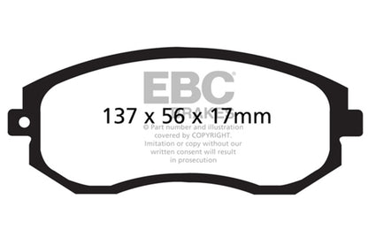 EBC Bluestuff 2.0L Front Brake Pads | Subaru BRZ / FRS / 86 (12+) (DP51884NDX)