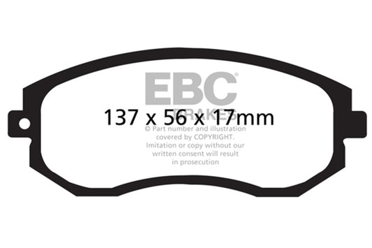 EBC Bluestuff 2.0L Front Brake Pads | Subaru BRZ / FRS / 86 (12+) (DP51884NDX)