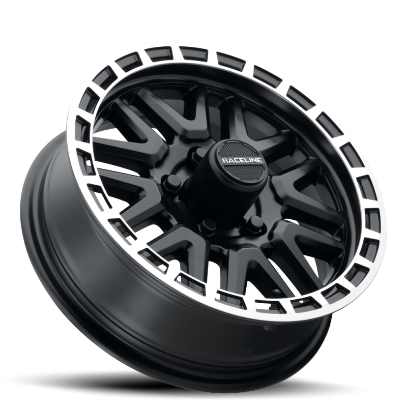 Raceline 953 Krank Black & Machined | 15x5" +0mm | 5x114.3mm Wheel