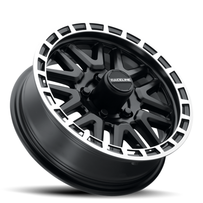 Raceline 953 Krank Black & Machined | 14x6" +0mm | 5x114.3mm Wheel
