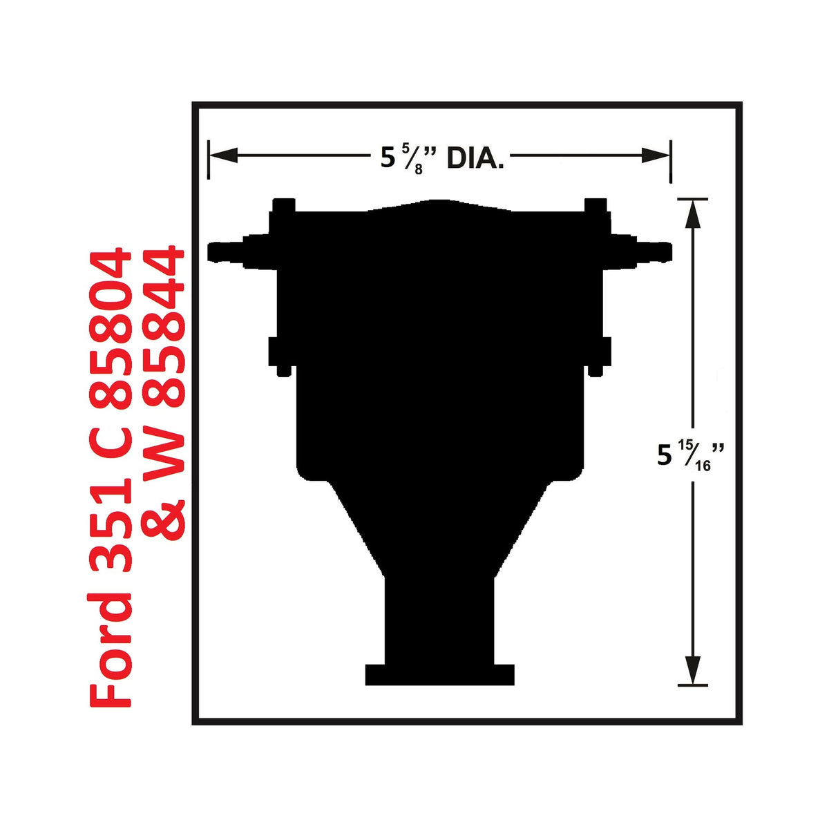 MSD 85844 Crab Cap Billet Distributor