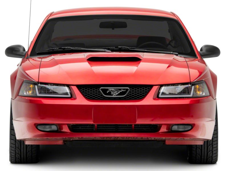 Raxiom 99-04 Ford Mustang Axial Headlights w/ Seq LED Bar Blk (422713)