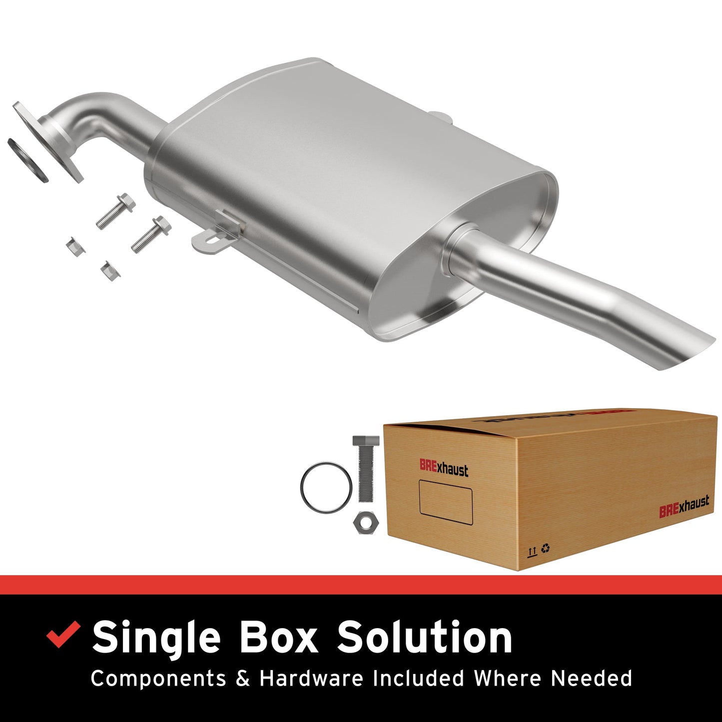 BRExhaust Direct-Fit Muffler Kit 108-0074