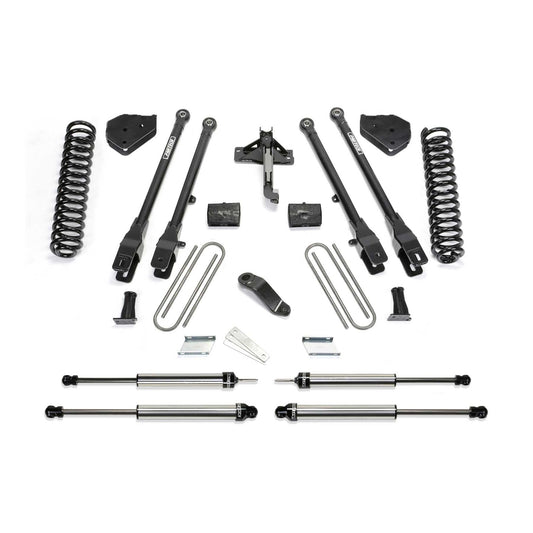 Fabtech 4" 4-Link System w/ Coils & DLSS Shocks | Ford F250/F350 4WD Gas (17-21) (K2254DL)