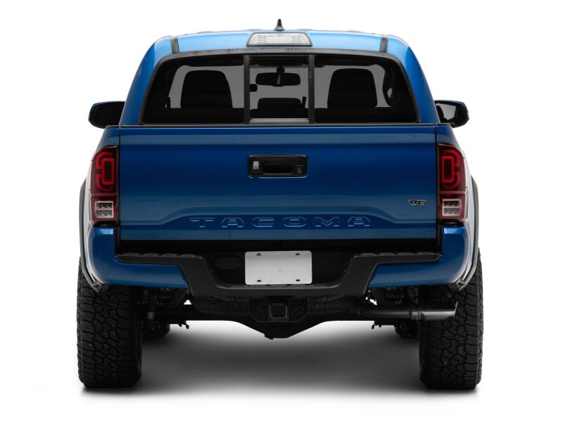 Raxiom 16-23 Toyota Tacoma XW Seq LED Tail Lights Black Housing Red Lens (TT30332)