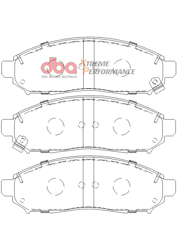 DBA XP650 Front Xtreme Performance Front Brake Pads | Nissan Pathfinder (05-12) (DB1835XP)