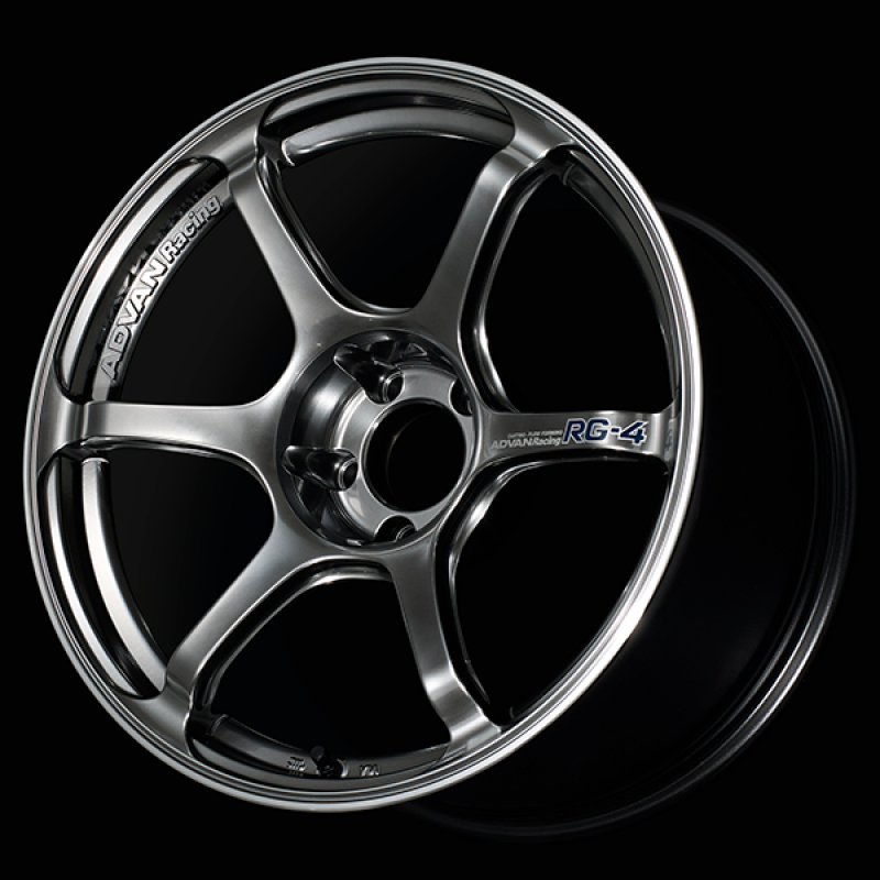 Advan RG-4 Racing Hyper Black/Ring | 17x9" +63mm | 5x114.3mm Wheels