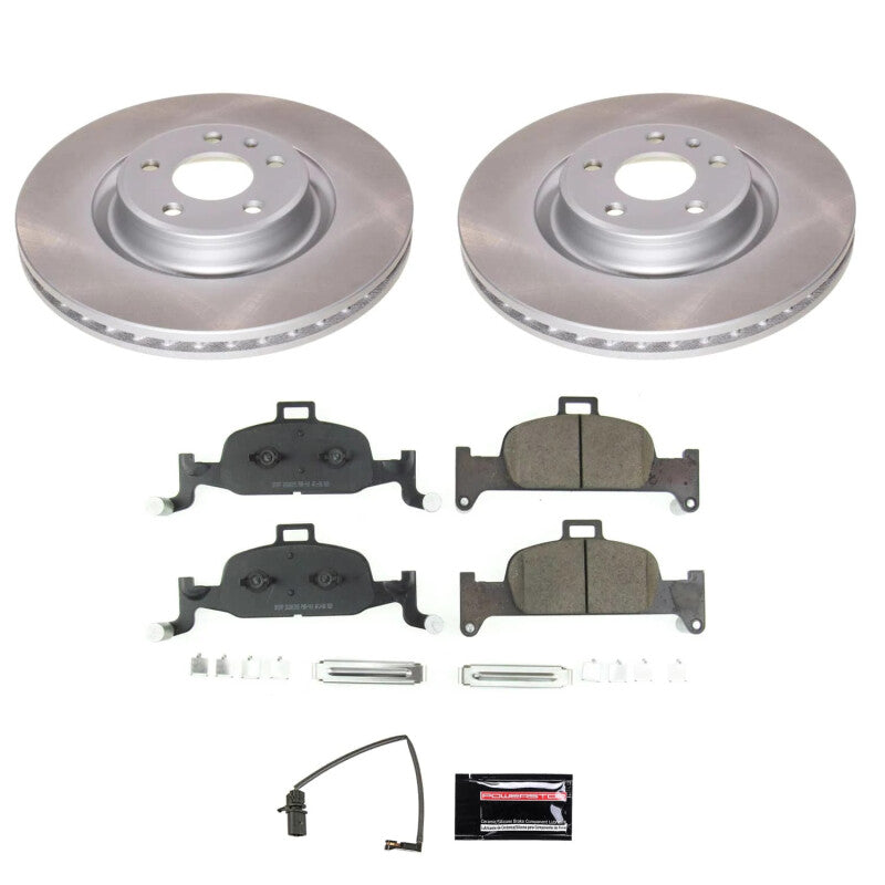 PowerStop 2018 Audi Q5 Front Semi-Coated Rotor Kit (SC7648)