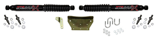 Skyjacker 8299 Dual Steering Stabilizer Kit - Black With Black Boots For Ford