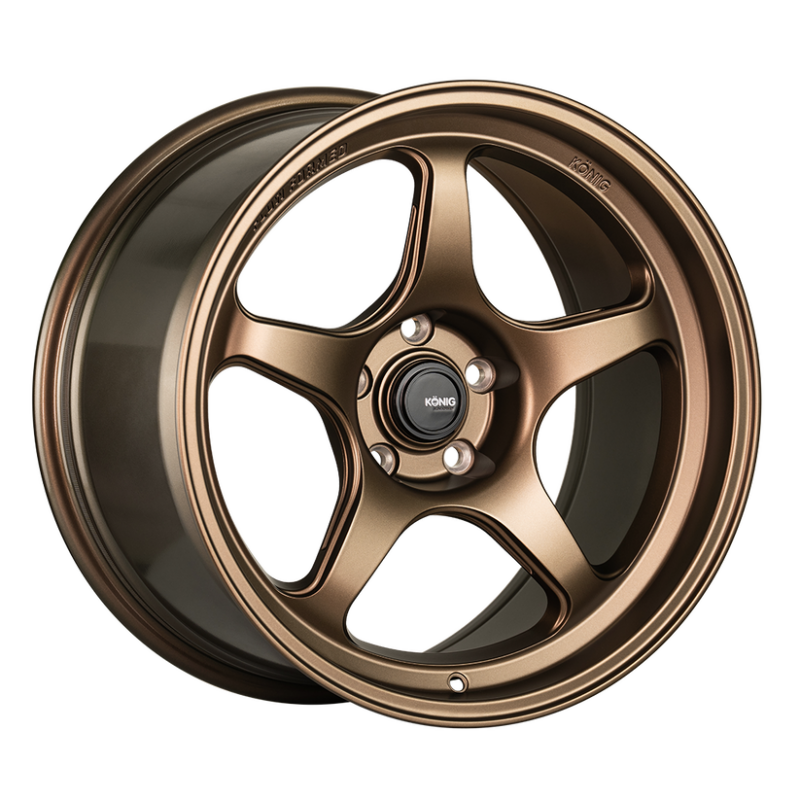 (set of 4) Konig Hyperspec Matte Bronze | 18x10.5" +22mm | 5x114.3mm Wheel