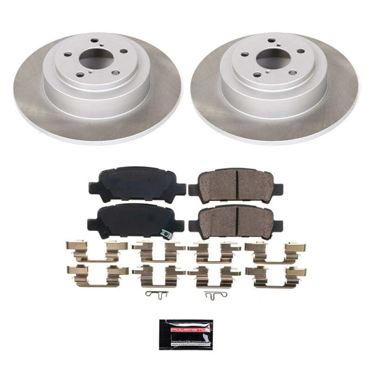 PowerStop 00-04 Subaru Outback Rear Semi-Coated Rotor Kit (SC3124)