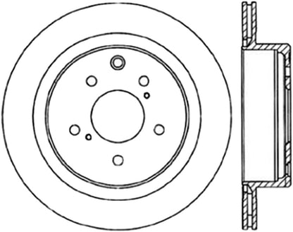 StopTech 127.42047L Sport Cross-Drilled & Slotted Disc Brake Rotor for 300ZX
