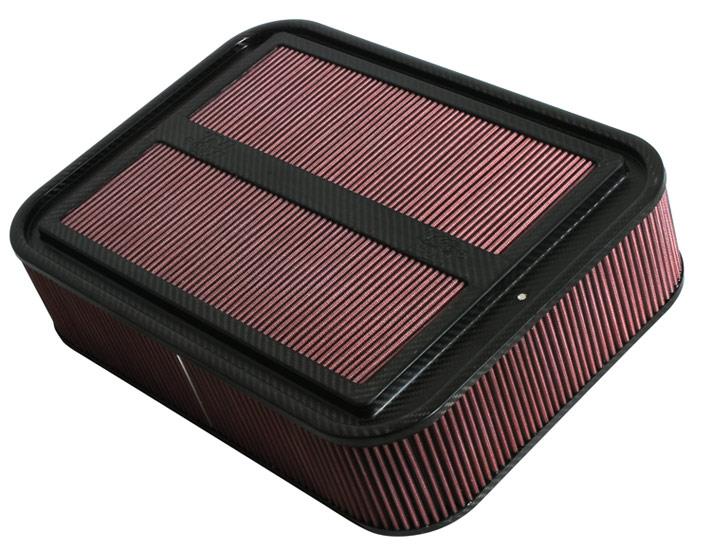 K&N 100-8591 Carbon Fiber 4in Air Box w/o Base Large