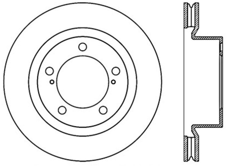 StopTech 120.44162CRY Cryo-Treated Disc Brake Rotor for 08-20 Land Cruiser