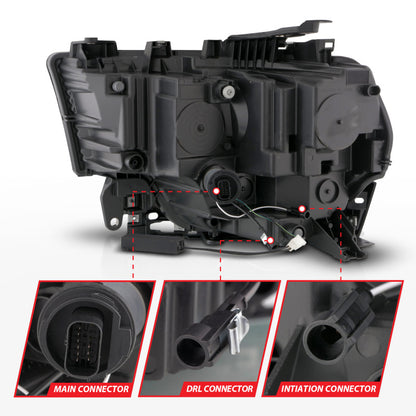 ANZO 19-24 RAM 2500/3500 Z-Series Full LED Proj Headlight DRL/Init/SeqSig Pass Side (111601X-R)