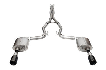 CORSA Xtreme, Sport / 3.0 in Cat-Back 4.5 in Straight Tips | 2024 Mustang GT Coupe (21251, 21255)