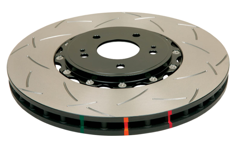 DBA 5000 Series T3 Slotted 2-Pc Silver Hat Rotor | Audi RS3 4V Sedan (06-17) (DBA53004SLVS)