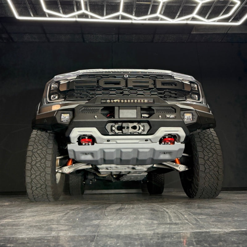 Rival 2D.1813.1.US Aluminum Bumper w/Winch Mount & Recovery Points For Ford Ranger Raptor