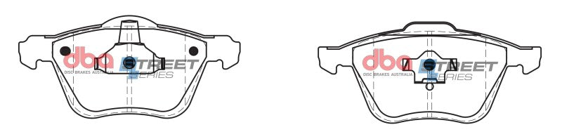 DBA Front Street Series Brake Pads w/316mm Front Rotor | Volvo XC90 (03-14) (DB1658SS)